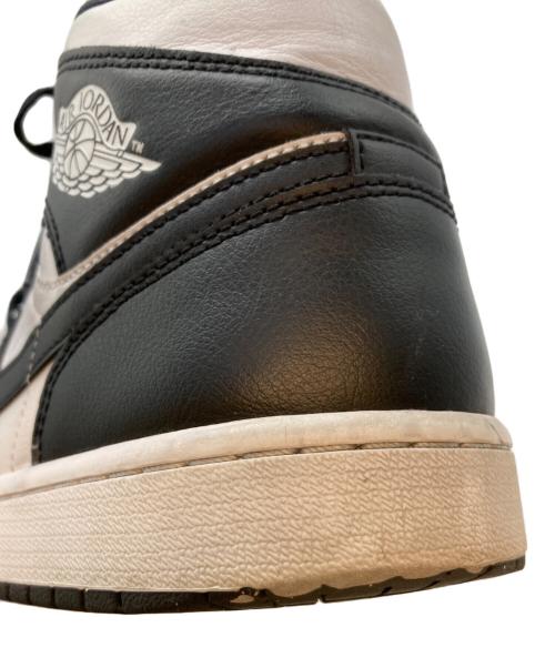 NIKE（ナイキ）NIKE (ナイキ) WMNS AIR JORDAN 1 MID Black White ホワイト×ブラック サイズ:29の古着・服飾アイテム