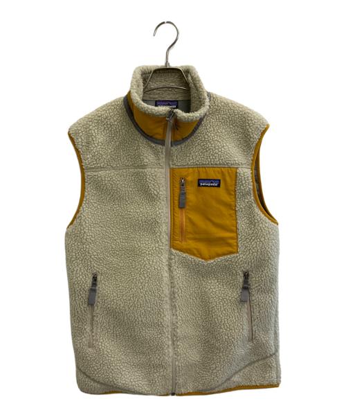 Patagonia（パタゴニア）Patagonia (パタゴニア) Retro-X VestS イエロー×ベージュ サイズ:Mの古着・服飾アイテム