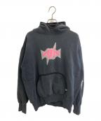 RECON×GOODENOUGHリーコン×）の古着「プルオーバーパーカー」｜ブラック