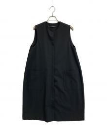 mizuiro-ind（ミズイロインド）の古着「フロントフライコクーンジレ」｜ブラック