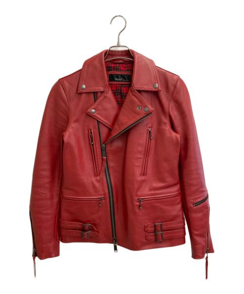 Haruf（ハルフ）haruf (ハルフ) カウレザーライダースジャケット レッド サイズ:Mの古着・服飾アイテム