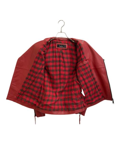 Haruf（ハルフ）haruf (ハルフ) カウレザーライダースジャケット レッド サイズ:Mの古着・服飾アイテム
