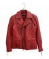 haruf（ハルフ）の古着「カウレザーライダースジャケット」｜レッド