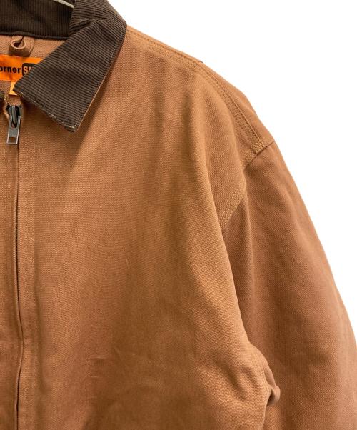 corner stone（コーナー ストーン）corner stone (コーナー ストーン) ダック ワークジャケット ブラウン サイズ:Mの古着・服飾アイテム