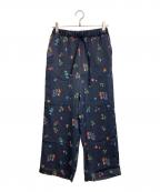 SLOBE IENAスローブ イエナ）の古着「サテンパンツ」｜ネイビー