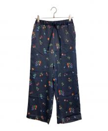 SLOBE IENA（スローブ イエナ）の古着「サテンパンツ」｜ネイビー