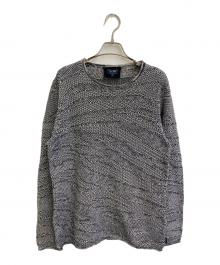 ARMANI JEANS（アルマーニジーンズ）の古着「ニット」｜ホワイト×ネイビー