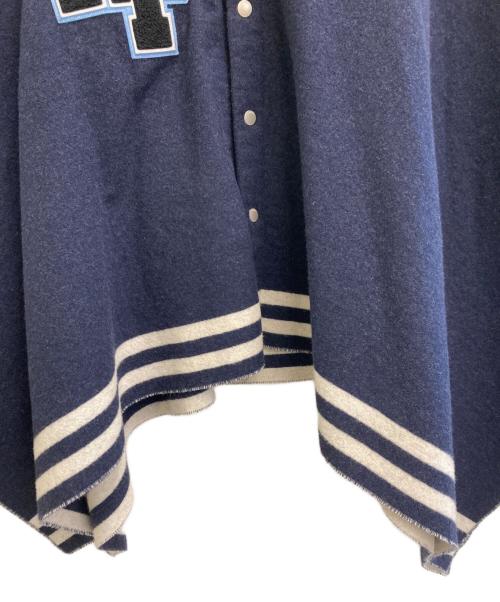 KENZO（ケンゾー）KENZO (ケンゾー) Stamp' wool poncho ネイビー サイズ:Uの古着・服飾アイテム