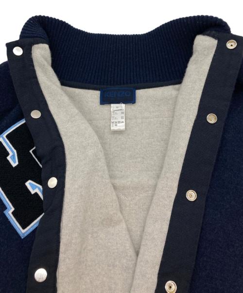 KENZO（ケンゾー）KENZO (ケンゾー) Stamp' wool poncho ネイビー サイズ:Uの古着・服飾アイテム