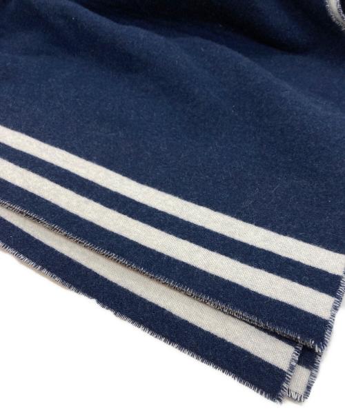 KENZO（ケンゾー）KENZO (ケンゾー) Stamp' wool poncho ネイビー サイズ:Uの古着・服飾アイテム