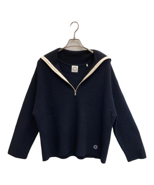 ORCIVAL（オーシバル）ORCIVAL (オーシバル) セーラーカラー ハーフジップニット ネイビー サイズ:1の古着・服飾アイテム