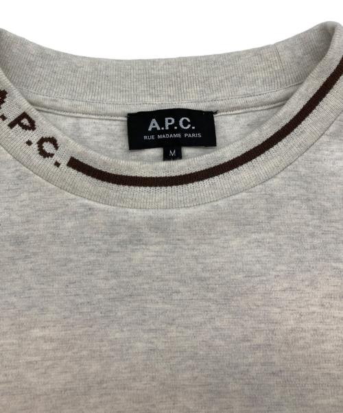 A.P.C.（アーペーセー）A.P.C. (アーペーセー) ハイネックロゴスウェット グレー サイズ:SIZE Mの古着・服飾アイテム