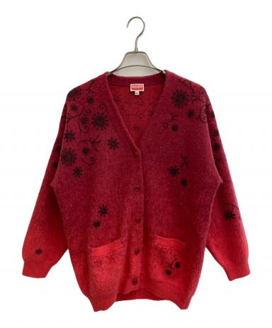 80s KENZO PARIS ウールカーディガン 中古・古着通販】KENZO (ケンゾー) アルパカブレンドビーズフラワー