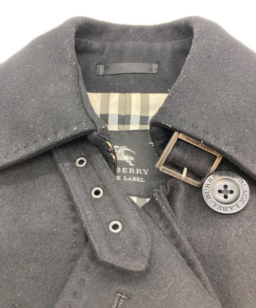 BURBERRY BLACK LABEL（バーバリーブラックレーベル）BURBERRY BLACK LABEL (バーバリーブラックレーベル) カシミヤブレンドトレンチコート ブラック サイズ:Lの古着・服飾アイテム