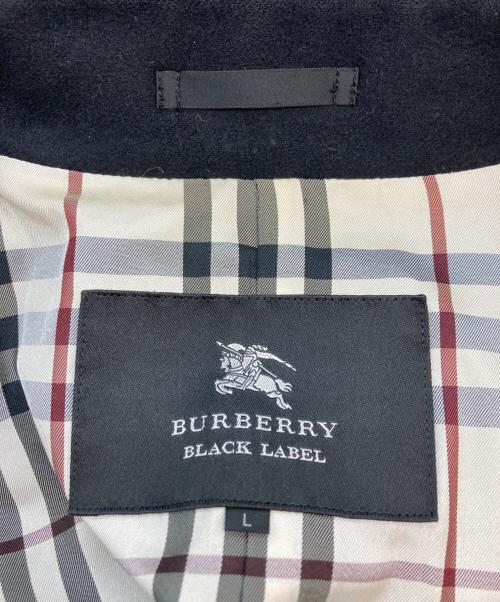 BURBERRY BLACK LABEL（バーバリーブラックレーベル）BURBERRY BLACK LABEL (バーバリーブラックレーベル) カシミヤブレンドトレンチコート ブラック サイズ:Lの古着・服飾アイテム