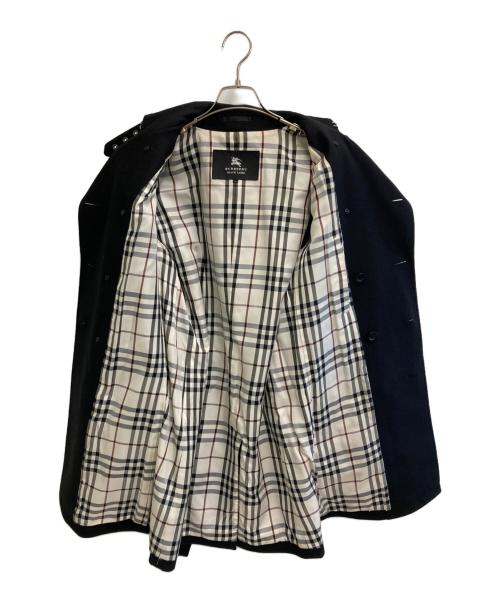 BURBERRY BLACK LABEL（バーバリーブラックレーベル）BURBERRY BLACK LABEL (バーバリーブラックレーベル) カシミヤブレンドトレンチコート ブラック サイズ:Lの古着・服飾アイテム