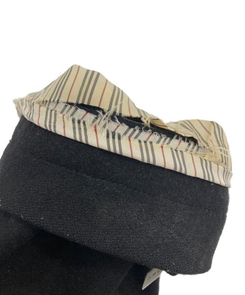 BURBERRY BLACK LABEL（バーバリーブラックレーベル）BURBERRY BLACK LABEL (バーバリーブラックレーベル) カシミヤブレンドトレンチコート ブラック サイズ:Lの古着・服飾アイテム