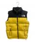 THE NORTH FACE（ザ ノース フェイス）の古着「ヌプシダウンベスト」｜ブラック×イエロー