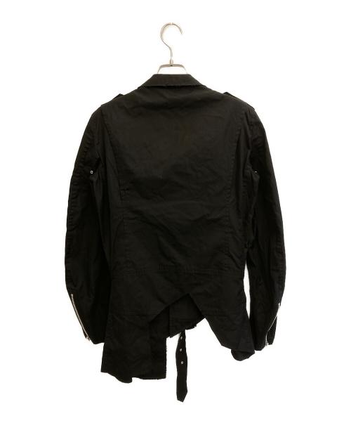 COMME des GARCONS HOMME PLUS（コムデギャルソンオムプリュス）COMME des GARCONS HOMME PLUS (コムデギャルソンオムプリュス) カットオフライダースジャケット ブラック サイズ:Sの古着・服飾アイテム