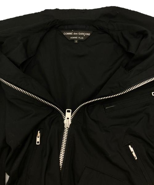 COMME des GARCONS HOMME PLUS（コムデギャルソンオムプリュス）COMME des GARCONS HOMME PLUS (コムデギャルソンオムプリュス) カットオフライダースジャケット ブラック サイズ:Sの古着・服飾アイテム