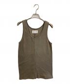 Martin Margiela 10マルタン・マルジェラ 10）の古着「アシンメトリータンクトップ」｜ブラウン