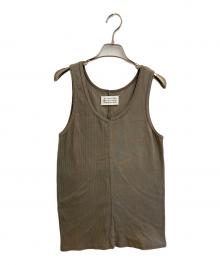 Martin Margiela 10（マルタン・マルジェラ 10）の古着「アシンメトリータンクトップ」｜ブラウン