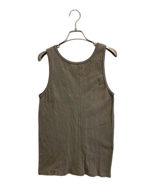 Martin Margiela 10（マルタン・マルジェラ 10）Martin Margiela 10 (マルタン・マルジェラ 10) アシンメトリータンクトップ ブラウン サイズ:48の古着・服飾アイテム
