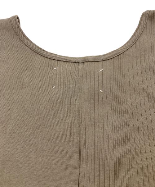 Martin Margiela 10（マルタン・マルジェラ 10）Martin Margiela 10 (マルタン・マルジェラ 10) アシンメトリータンクトップ ブラウン サイズ:48の古着・服飾アイテム