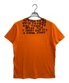 MARTIN MARGIELA（マルタン・マルジェラ）の古着「AIDS TEE」｜オレンジ