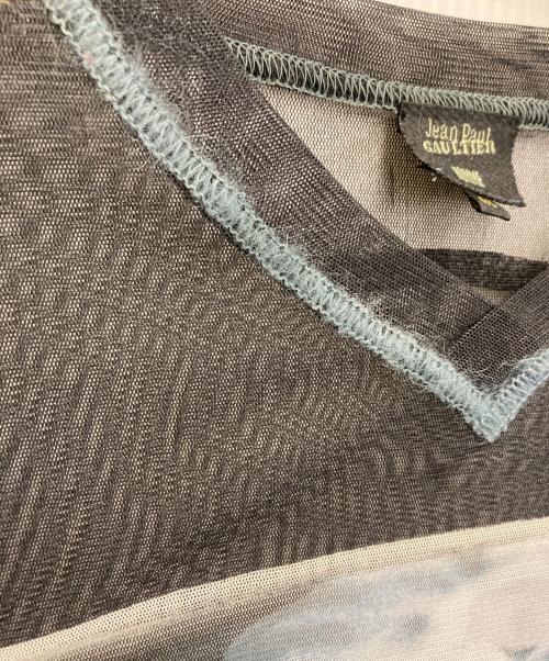 Jean Paul Gaultier homme（ジャンポールゴルチェオム）Jean Paul Gaultier homme (ジャンポールゴルチェオム) パワーネットカットソー ブラック サイズ:48の古着・服飾アイテム