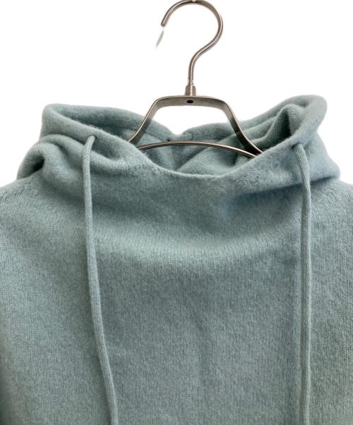 DRESSTERIOR（ドレステリア）DRESSTERIOR (ドレステリア) カシミヤブレンドフードニット スカイブルー サイズ:34の古着・服飾アイテム