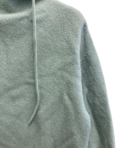 DRESSTERIOR（ドレステリア）DRESSTERIOR (ドレステリア) カシミヤブレンドフードニット スカイブルー サイズ:34の古着・服飾アイテム