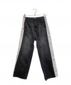 ESSENTIALエッセンシャル）の古着「デニムパンツ」｜ブラック