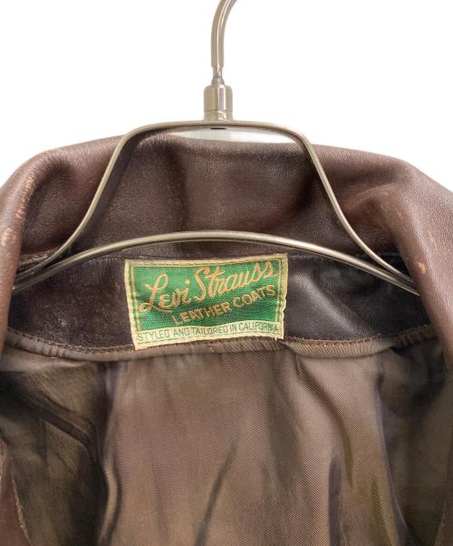 LEVI'S（リーバイス）LEVI'S (リーバイス) レザージャケット ブラウン サイズ:Lの古着・服飾アイテム