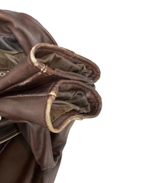 LEVI'S（リーバイス）LEVI'S (リーバイス) レザージャケット ブラウン サイズ:Lの古着・服飾アイテム