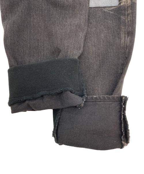 glamb（グラム）glamb (グラム) パッチワークデニムパンツ ブラック サイズ:2の古着・服飾アイテム