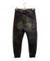 glamb (グラム) パッチワークデニムパンツ ブラック サイズ:2：10000円