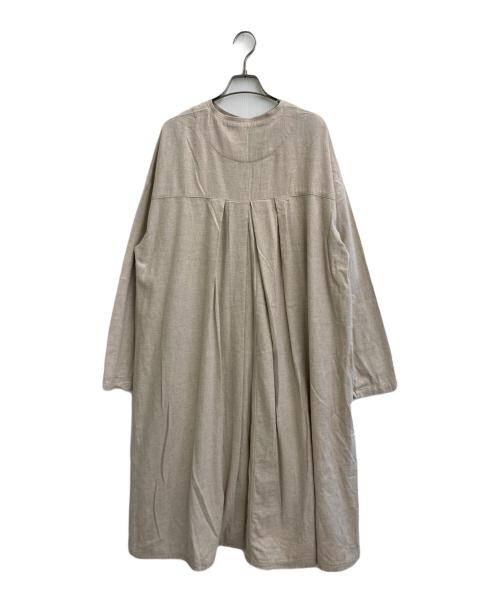 HARVESTY（ハーベスティー）HARVESTY (ハーベスティー) シャツワンピース ベージュ サイズ:1 未使用品の古着・服飾アイテム
