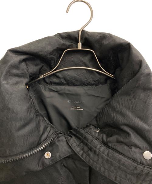 COACH（コーチ）COACH (コーチ) シグネチャー ジャカード ショート パッファー ブラック サイズ:Mの古着・服飾アイテム