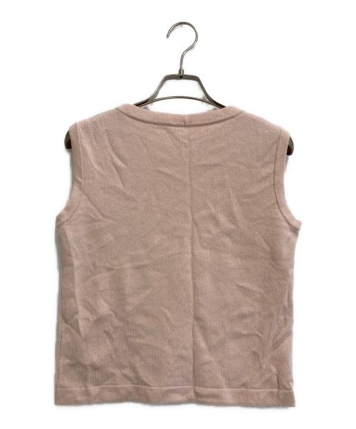 FOXEY（フォクシー）FOXEY (フォクシー) カシミヤブレンドノースリーブニット ピンク サイズ:38の古着・服飾アイテム