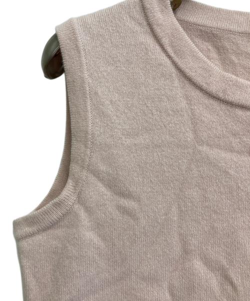 FOXEY（フォクシー）FOXEY (フォクシー) カシミヤブレンドノースリーブニット ピンク サイズ:38の古着・服飾アイテム