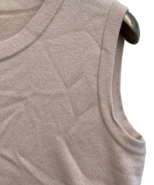 FOXEY（フォクシー）FOXEY (フォクシー) カシミヤブレンドノースリーブニット ピンク サイズ:38の古着・服飾アイテム