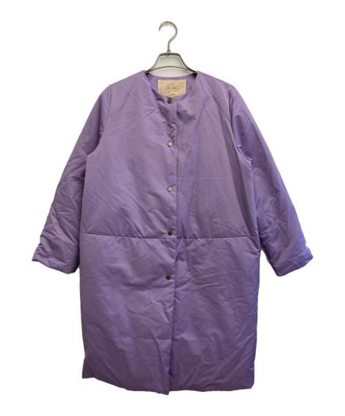 Sybilla（シビラ）Sybilla (シビラ) ノーカラーダウンコート ラベンダー サイズ:-の古着・服飾アイテム