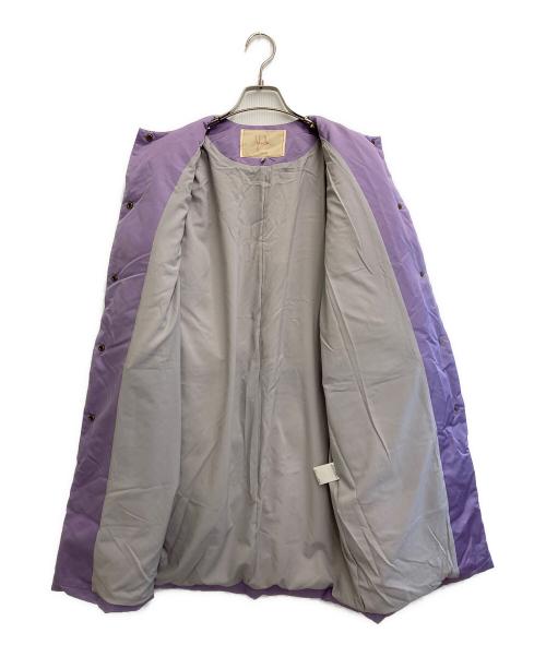 Sybilla（シビラ）Sybilla (シビラ) ノーカラーダウンコート ラベンダー サイズ:-の古着・服飾アイテム
