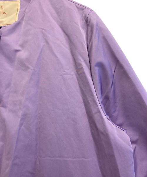 Sybilla（シビラ）Sybilla (シビラ) ノーカラーダウンコート ラベンダー サイズ:-の古着・服飾アイテム