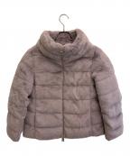HERNOヘルノ）の古着「エコファーダウンジャケット」｜ピンク