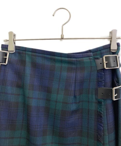 O'NEIL OF DUBLIN（オニールオブダブリン）O'NEIL OF DUBLIN (オニールオブダブリン) ラップスカート グリーン サイズ:8の古着・服飾アイテム