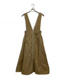 Ameri×UNIVERSAL OVERALL（アメリ×ユニバーサルオーバーオール）の古着「JUMPER SKIRT」｜ブラウン