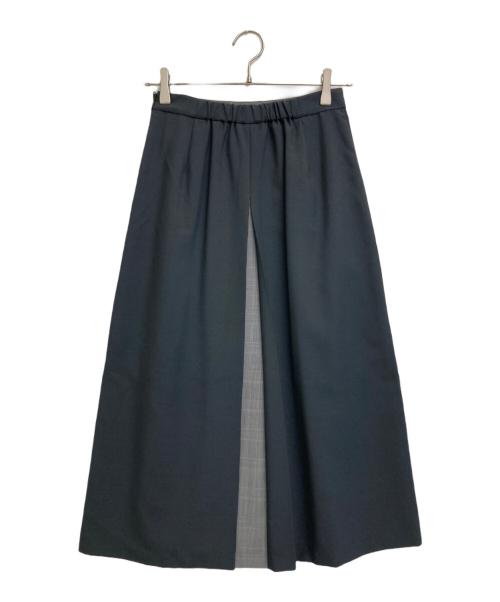 BURBERRY BLUE LABEL（バーバリー ブルー レーベル）BURBERRY BLUE LABEL (バーバリー ブルー レーベル) センターボックスプリーツスカート ブラック サイズ:36の古着・服飾アイテム