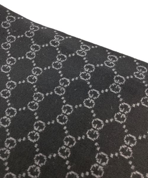 GUCCI（グッチ）GUCCI (グッチ) シェリーラインCG柄マフラー ブラックの古着・服飾アイテム